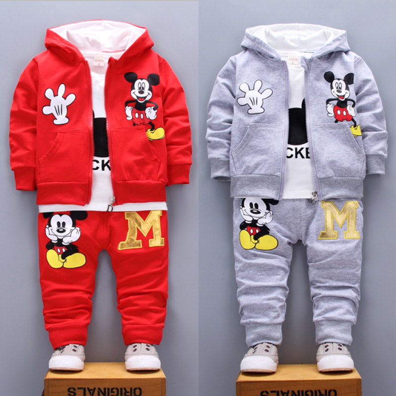 Baby three piece suit for boys and girls in spring and Autumn
