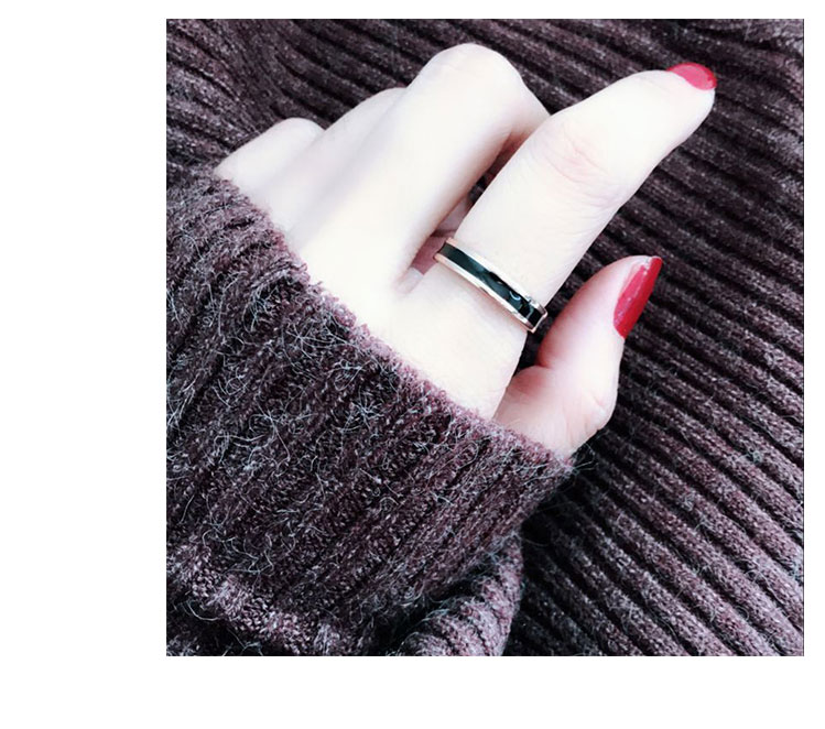 韩版钛钢玫瑰金情侣戒指女指环男食指戒指简约学生尾戒不退色刻字