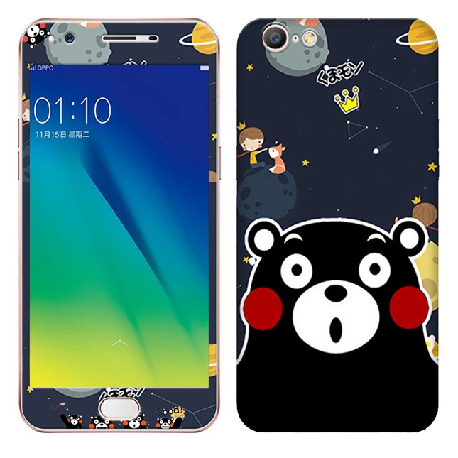 三星a9全屏覆盖膜s6卡通钢化玻膜a8前后保护膜a7男女手机防摔贴纸