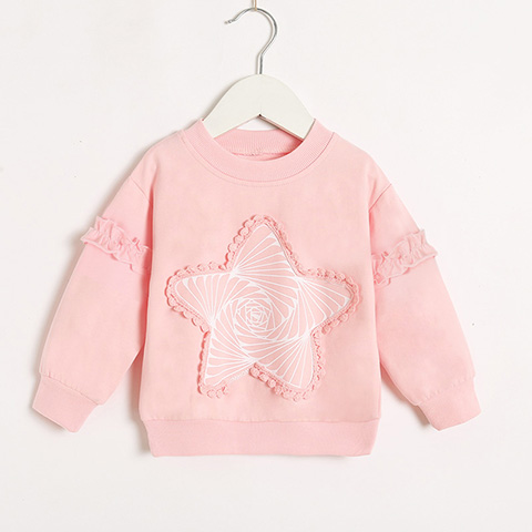 Autumn new style girl's foreign style sweater girl baby Pullover children's long sleeve baby's bottom coat autumn top