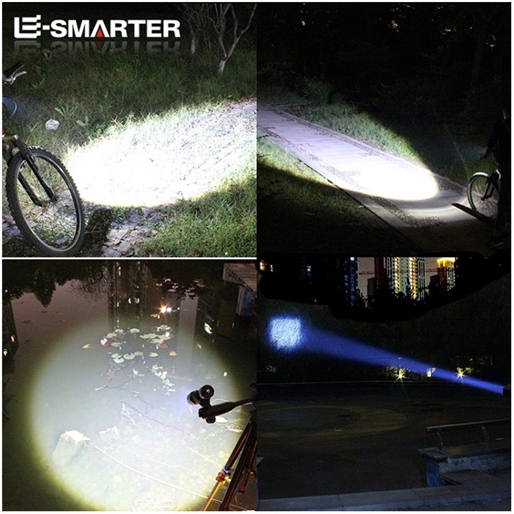 自行车灯夜骑USB充电车前灯赛车装备配件防水超亮骑行强光手电筒