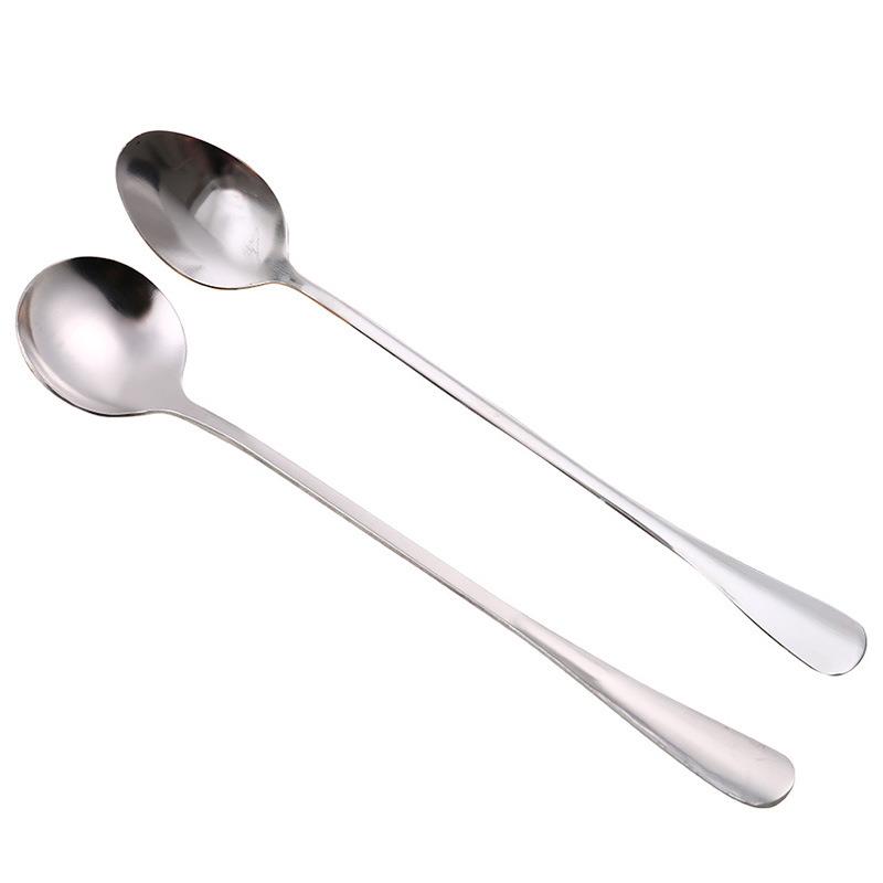 2-20支装不锈钢勺子家用长柄勺饭勺餐勺儿童勺咖啡勺调羹成人汤匙