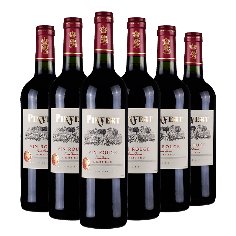 法国原瓶原装进口潘维拉红葡萄酒整箱750ml6支装